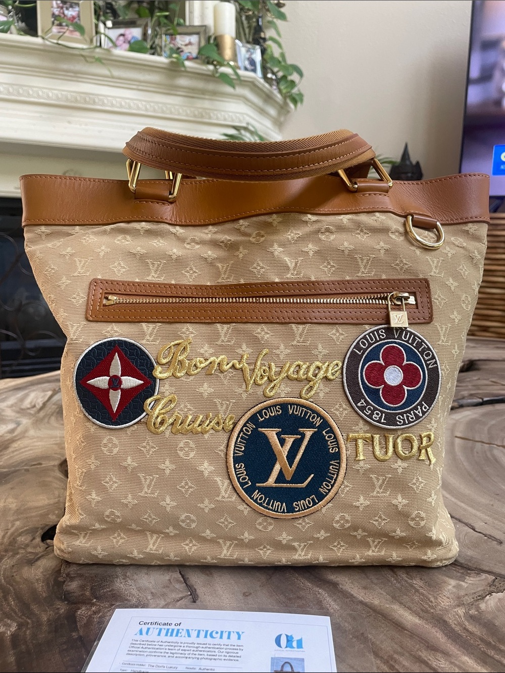 Louis Vuitton Mini Lin Lucille GM custom patch repair